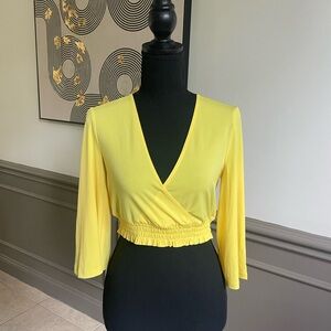 BCBG Yellow Blouse